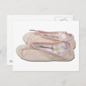 ピンクバレエスリッパ022111 ポストカード (正面/裏面)