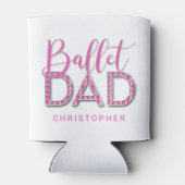 ピンクバレエダンスパパスパークルダイヤモンドクローム 缶クーラー (裏面)