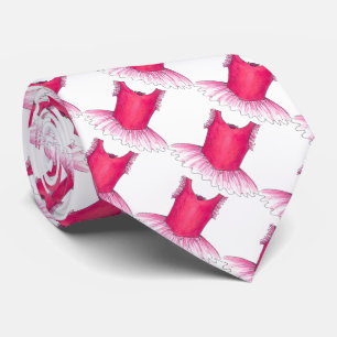 ピンクバレエダンス先生トゥチュリサイタルダンサータイ ネクタイ