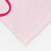 ピンクバレエツチュバレリナパーソナライズされたダンサー フリースブランケット (角)