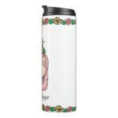 ピンクバレエパーソナライズされた靴 タンブラー (回転右)