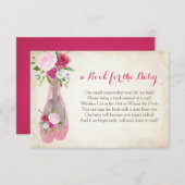 ピンクバレエベビー用の本 エンクロージャーカード (正面/裏面)