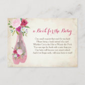 ピンクバレエベビー用の本 エンクロージャーカード (正面)