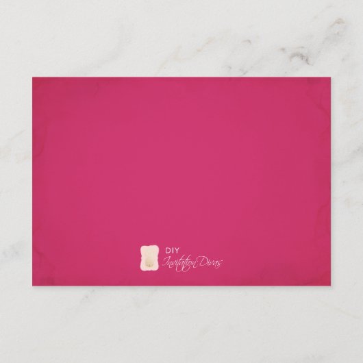 ピンクバレエベビー用の本 エンクロージャーカード (裏面)