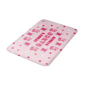 ピンクバレエポインテシューズツチュバレリーナダンス バスマット (アングル)