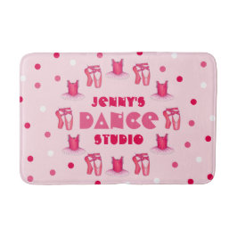 ピンクバレエポインテシューズツチュバレリーナダンス バスマット