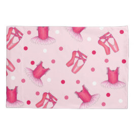 ピンクバレエポインテシューズツチュバレリーナダンス 枕カバー