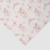 ピンクバレエポンプとティアラ 薄葉紙 (詳細)