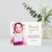 ピンクバレエ誕生日パ感謝していーティー ポストカード (スタンド正面)