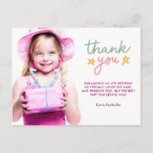 ピンクバレエ誕生日パ感謝していーティー ポストカード (正面)