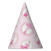 ピンクバレエ踊り – バレリナツチュダンサー パーティーハット (右)