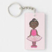 ピンクバレエTutuダンスリサイタルコスチューム キーホルダー (正面)