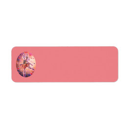 ピンクバレリナシュガープラム妖精くるみ割りダンサー ラベル