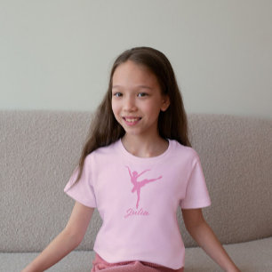 ピンクバレリナシルエット Tシャツ