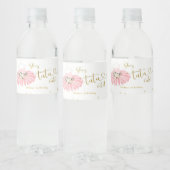 ピンクバレリナツチュベビシャワーウォーターボトルラベル ペットボトルラベル (ボトル)