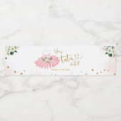 ピンクバレリナツチュベビシャワーウォーターボトルラベル ペットボトルラベル (シングルラベル)