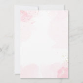 ピンクバレリナバレエ誕生日サンキューカード サンキューカード (裏面)