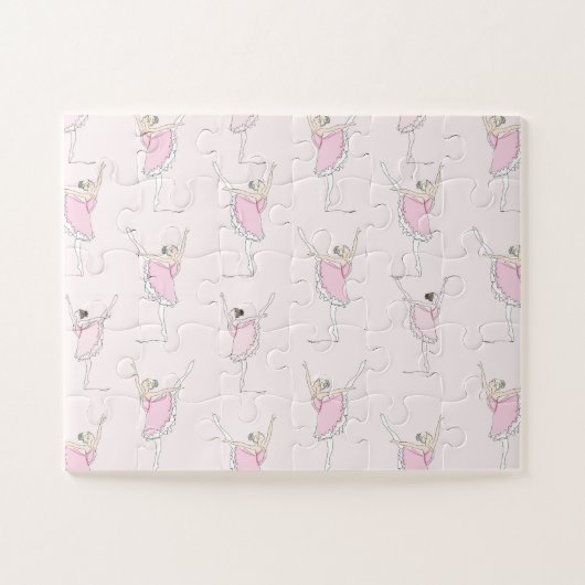 ピンクバレリナピンクパズル ジグソーパズル (横)