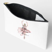 ピンクバレリーナで踊ると人生が良くなる アクセサリーポーチ (見開き)