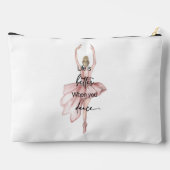 ピンクバレリーナで踊ると人生が良くなる アクセサリーポーチ (裏面)