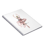 ピンクバレリーナで踊ると人生が良くなる ノートブック (右側)