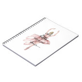 ピンクバレリーナで踊ると人生が良くなる ノートブック (左側)