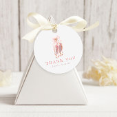 ピンクバレリーナシューズ誕生日パーティーありがとう フェイバータグ