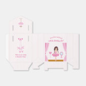 ピンクバレリーナテーマバースデーパーティーゲ感謝していスト フェイバーボックス (折り畳みなし)