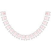 ピンクバレリーナハッピーバースデーガールバンティングバナー バンティングフラッグ (全)