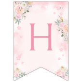 ピンクバレリーナハッピーバースデーガールバンティングバナー バンティングフラッグ (第2の旗)