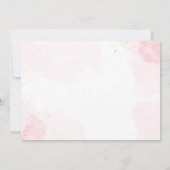 ピンクバレリーナバレエ誕生日写真 サンキューカード (裏面)