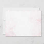 ピンクバレリーナバレエ誕生日写真 サンキューカード (裏面)