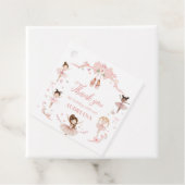 ピンクバレリーナバースデーパーティースクエア フェイバータグ (インサイチュ)