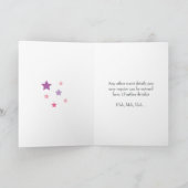 ピンクバレリーナバースデーパーティー 招待状 (内部)