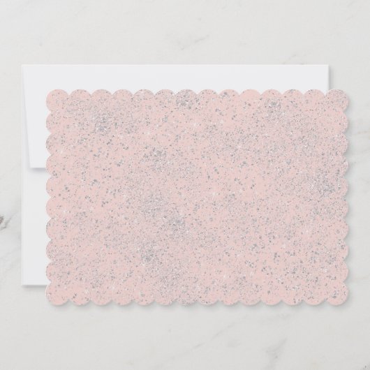 ピンクバレリーナファースト・バースデーパーティーの招待 招待状 (裏面)