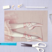 ピンクバレリーナ指先誕生日パーティー 薄葉紙 (クラフト)