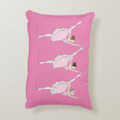 ピンクバレリーナ枕 アクセントクッション (裏面(縦))