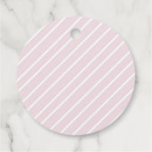 ピンクバレリーナ誕生日サンキューメッセージカード フェイバータグ (裏面)