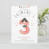 ピンクバレリーナ3rdバースデーガール 招待状 (スタンド正面)