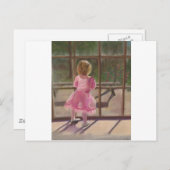 ピンクバレリーナ ポストカード (正面/裏面)