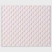 ピンクバレンタインお誕生日ケーキポップ・アートのデザート ラッピングペーパー (フラット)