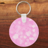 ピンクバレンタインのハートギフト。文字 キーホルダー (裏面)