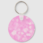 ピンクバレンタインのハートギフト。文字 キーホルダー (裏面)