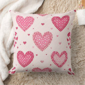 ピンクバレンタインキャンディハートのシェード クッション (ブランケット)