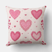 ピンクバレンタインキャンディハートのシェード クッション (裏面)
