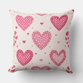 ピンクバレンタインキャンディハートのシェード クッション
