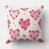 ピンクバレンタインキャンディハートのシェード クッション (裏面)