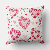 ピンクバレンタインキャンディハートのシェード クッション (裏面)