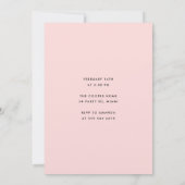 ピンクバレンタインデーハートホリデーパーティー 招待状 (裏面)