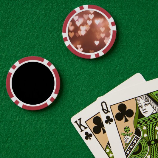 ピンクバレンタインデーハート ポーカーチップ (ポーカーテーブル (ダブル))